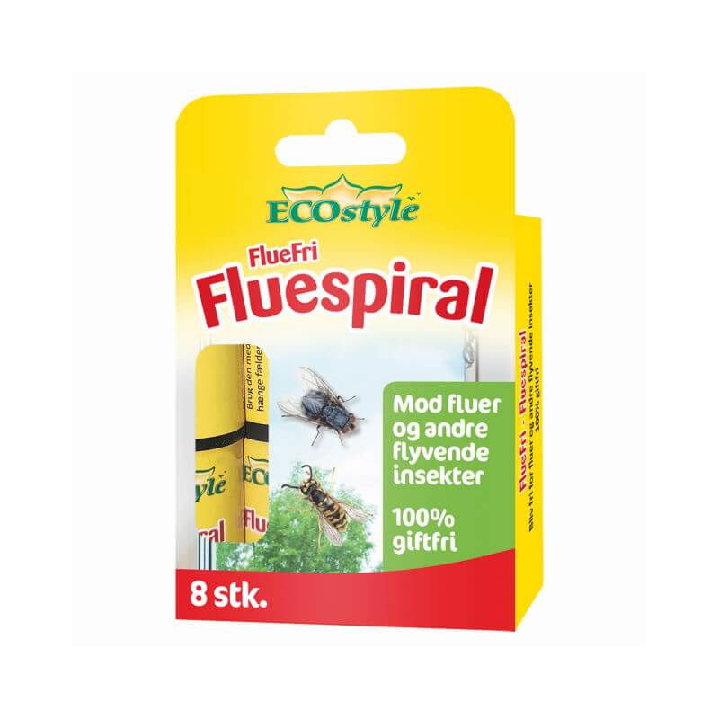 Produktbillede af FlueFri Fluespiral 8 stk ECOstyle på tilbud i høj kvalitet