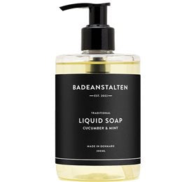 Detaljeret produktbillede af Badeanstalten Flydende sæbe m. agurk & mynte 300 ml på tilbud