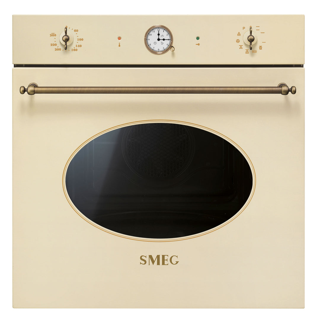 Smeg Smeg SFP68C1TPO indbygningsovn med pyrolyse 60 cm, creme ❤ billede i brug (Ovn)