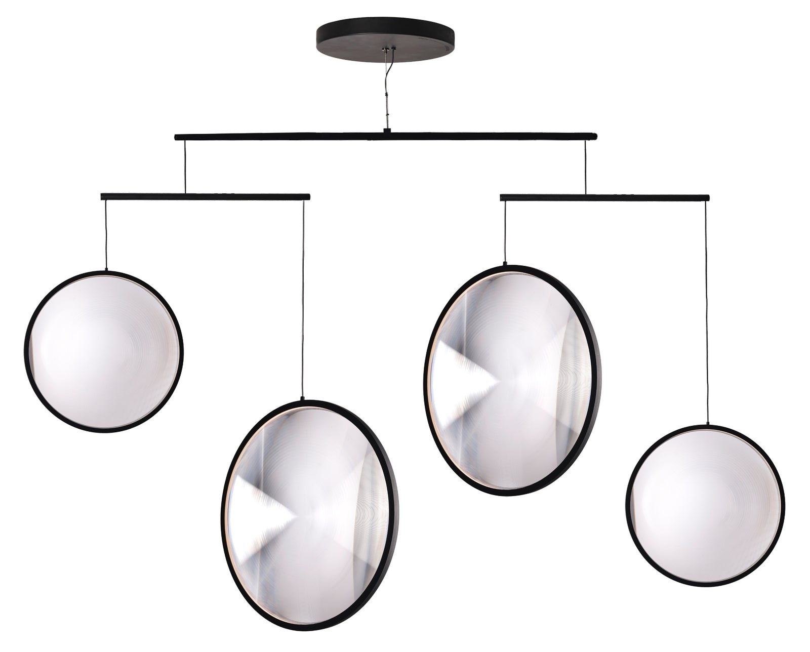 Produktbillede af Focus x4 Lysekrone Sort DCW Editions i premium kvalitet