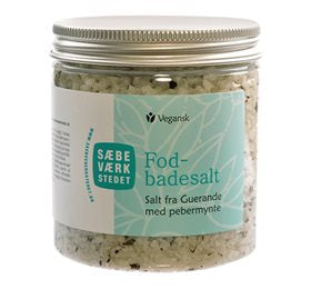 Detaljeret produktbillede af Sæbeværkstedet Fodbadesalt 200g. på tilbud