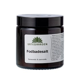 Detaljeret produktbillede af Urtegaarden Fodbadesalt 100g. på tilbud
