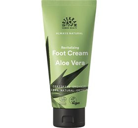 Detaljeret produktbillede af Urtekram Fodcreme aloe vera 100ml. på tilbud