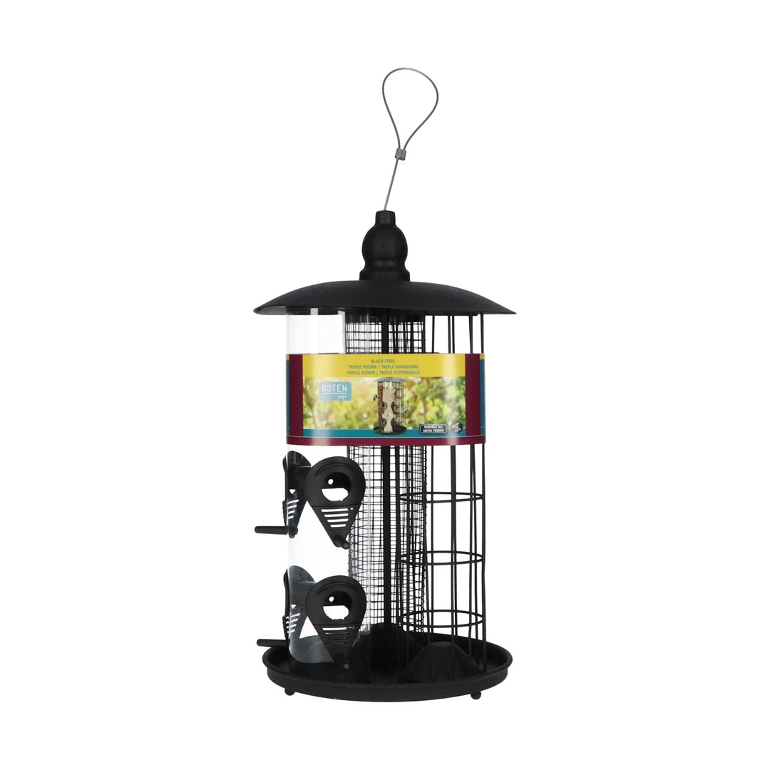 Foderautomat i stål 3 i 1