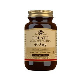 Produktbillede af Solgar Folat (Metafolin) 400ug 50 tab. på tilbud