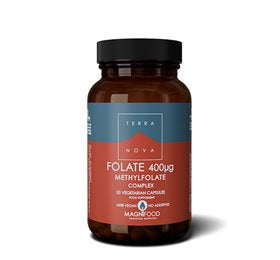 Produktbillede af Terranova Folate 400 µg 50 kapsler på tilbud