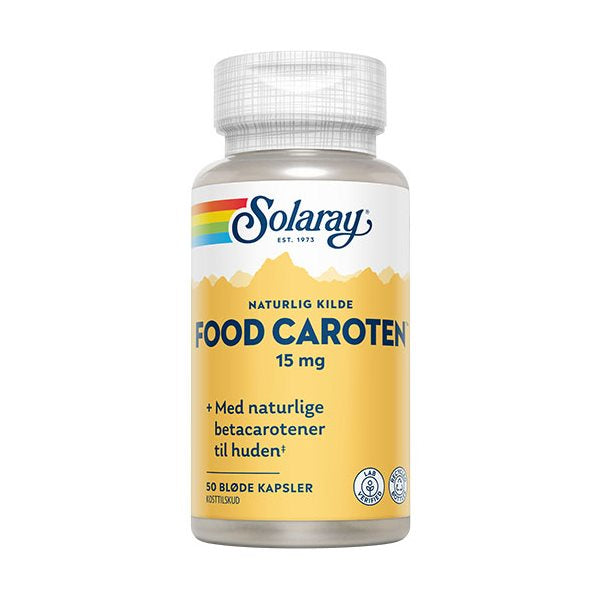 Produktbillede af Solaray Food Caroten 50 kap. på tilbud