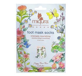 Produktbillede af Miqura Foot Mask Flower på tilbud