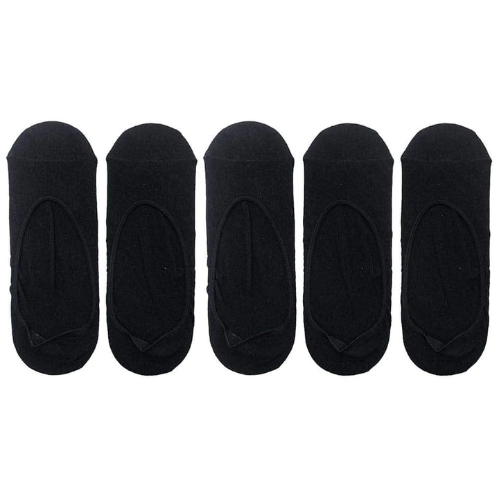 Bambus Footies 5 par (sort eller hvid) Sort 46-48