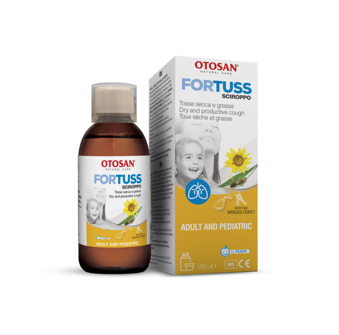 Produktbillede af Fortuss Otosan hostesaft m. Manuka honning på tilbud