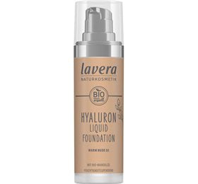 Detaljeret produktbillede af Lavera Foundation Warm Nude 03 Hyaluron Liquid X på tilbud