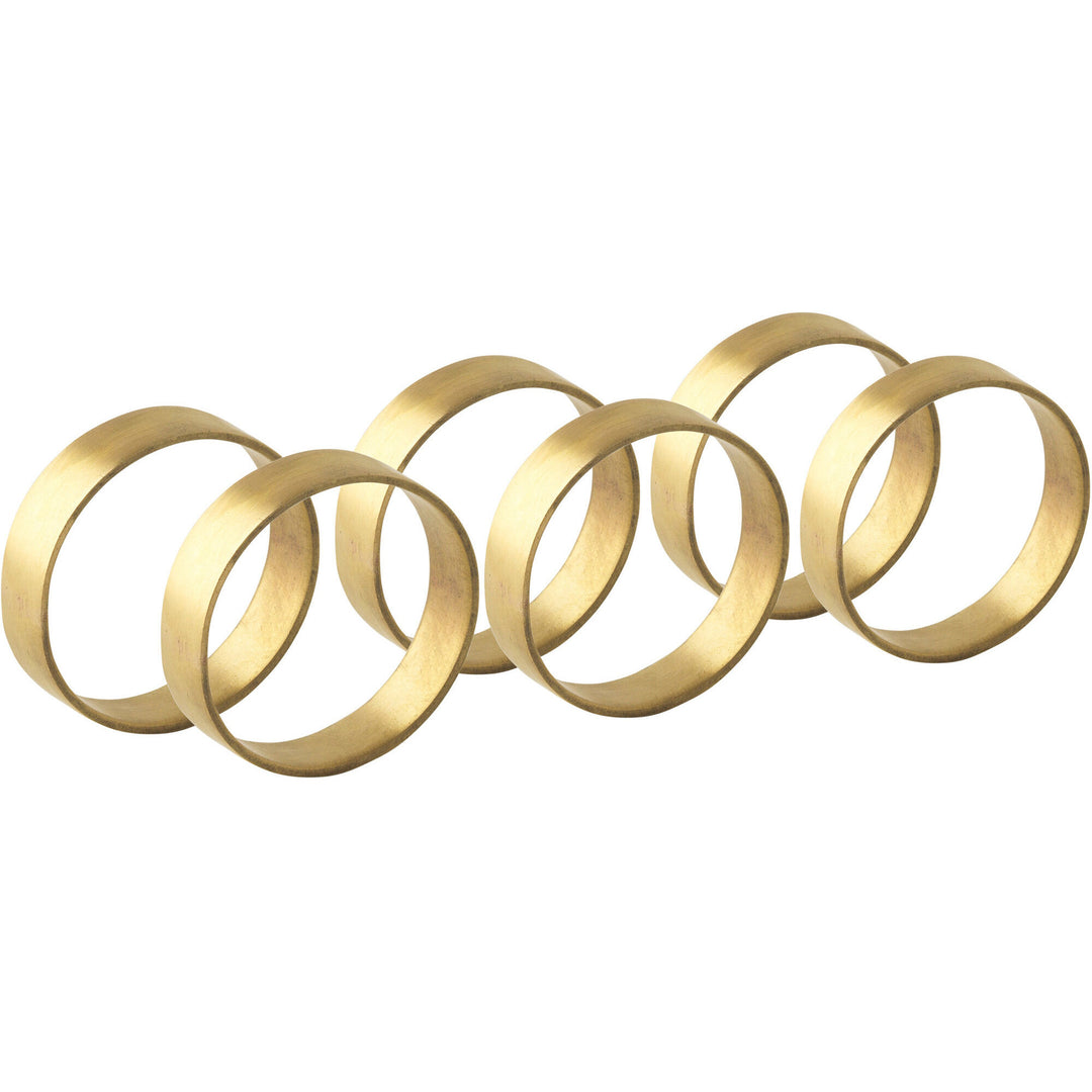 Broste Broste Servietringe i messing, 6 stk. ❤ frontbillede (Servietring)