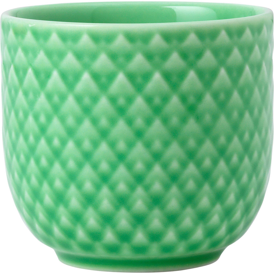 Lyngby porcelæn Lyngby porcelæn Rhombe Color æggebæger 5 cm. Grøn ❤ vinkelbillede (Æggebægre)