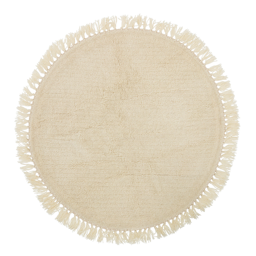 BLOOMINGVILLE Lenea Tæppe Natur Uld D110 cm