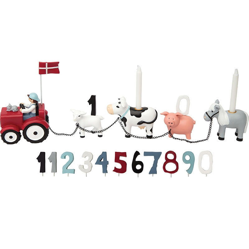 Produktbillede af Kids by Friis Bondegårdstog m. 11 tal i premium kvalitet