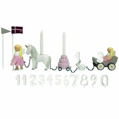Produktbillede af Kids by Friis Fødselsdagstog blomsterfeer m 11 tal i premium kvalitet