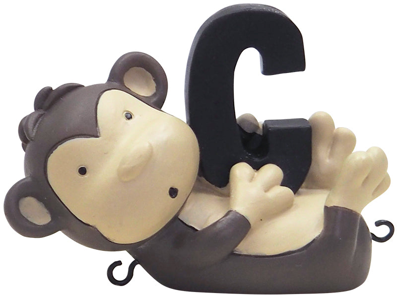 Produktbillede af Kids by Friis C bogstav med chimpanse til navnetog i premium kvalitet