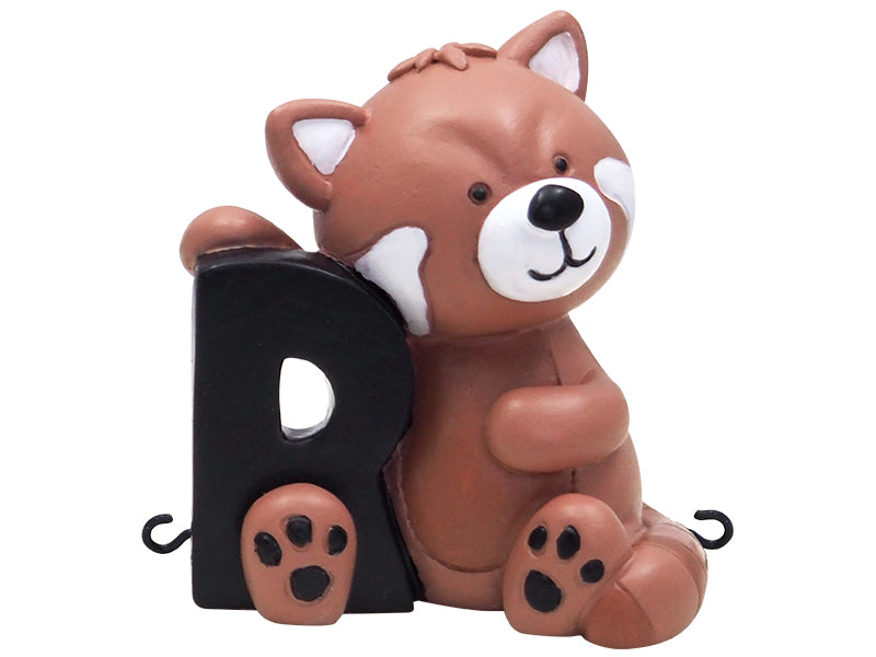 Produktbillede af Kids by Friis R bogstav med rød panda til navnetog i premium kvalitet