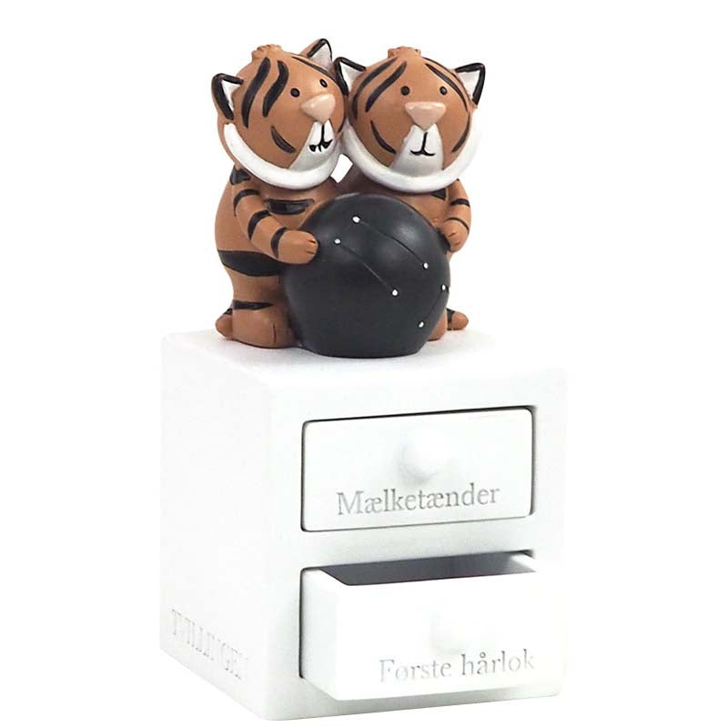 Produktbillede af Kids by Friis Første tand/hårlok tvillingen i premium kvalitet