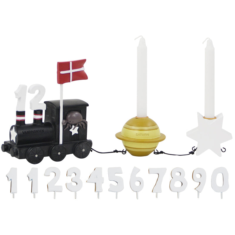 Produktbillede af Kids by Friis Vandmanden fødselsdagstog med planet og stjerne i premium kvalitet