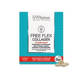 Detaljeret produktbillede af Mezina Free Flex Collagen 90 tab. på tilbud