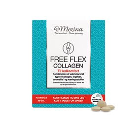 Detaljeret produktbillede af Mezina Free Flex Collagen 30 tab. på tilbud