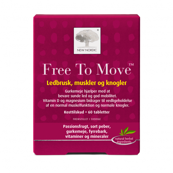 Produktbillede af New Nordic Free To Move 60 tabl. 3 for 516,- på tilbud