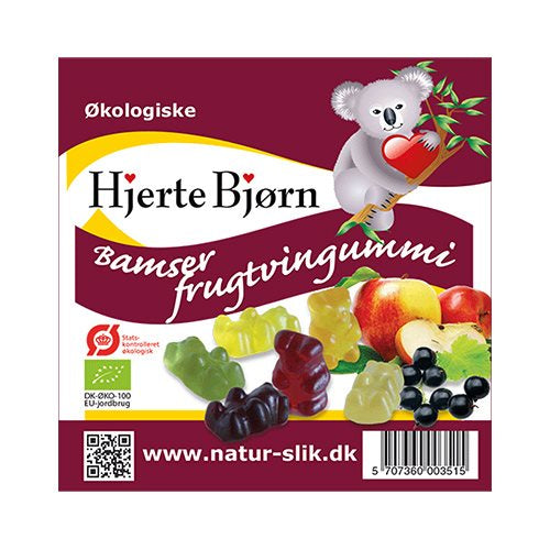 Produktbillede af Coala Frugtsaftbamser Hjertebjørn Ø 80 g. på tilbud