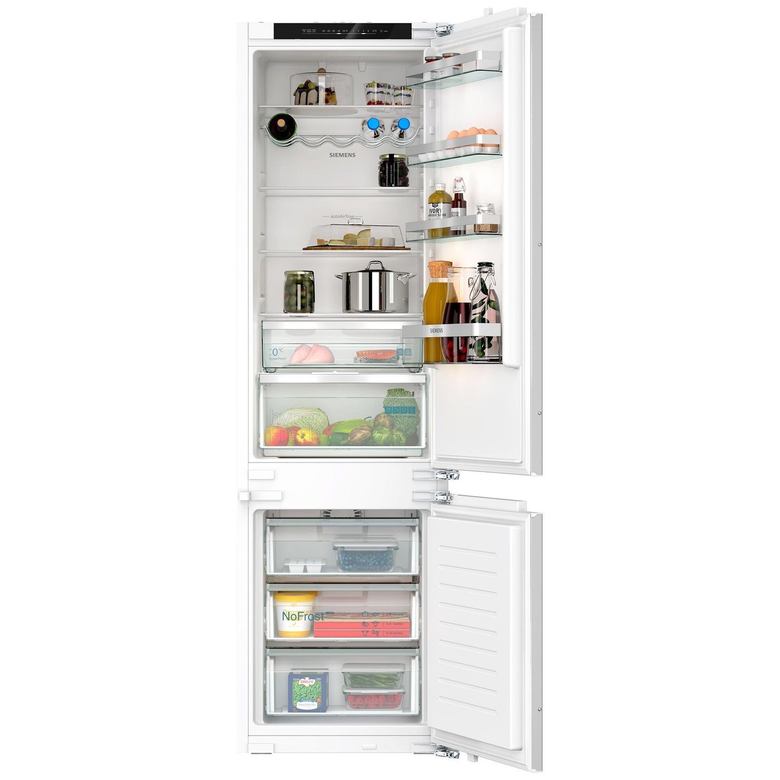 Siemens Siemens KI96NVFD0 iQ300 integreret køle-/fryseskab – produktbillede (Køle- /frysekabe)