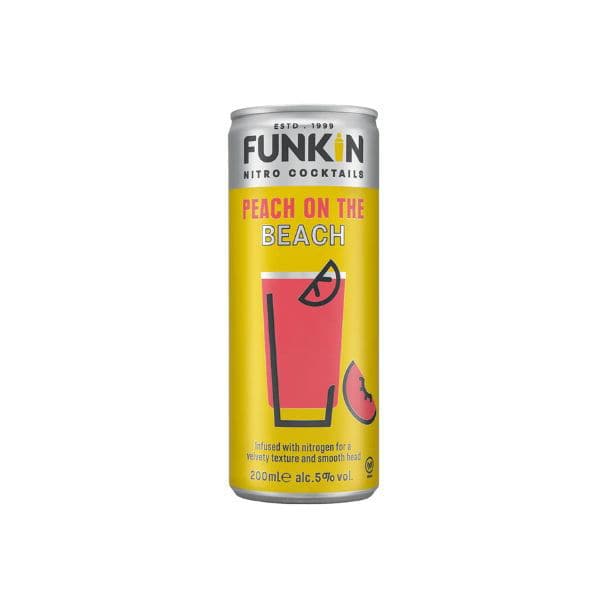 Funkin Peach On The Beach Cocktail Rtd ❤ Kæmpe udvalg i FUNKIN ❤ Billig fragt og hurtig levering 2 - 5 hverdage - Varenummer: BAR-850500 / Ean: '5060065302339 på lager - Udsalg på Drikkevarer | Vand, øl og mixere | RTD & Ready To Drink Spar op til 57% - Over 1124 kendte brands på udsalg