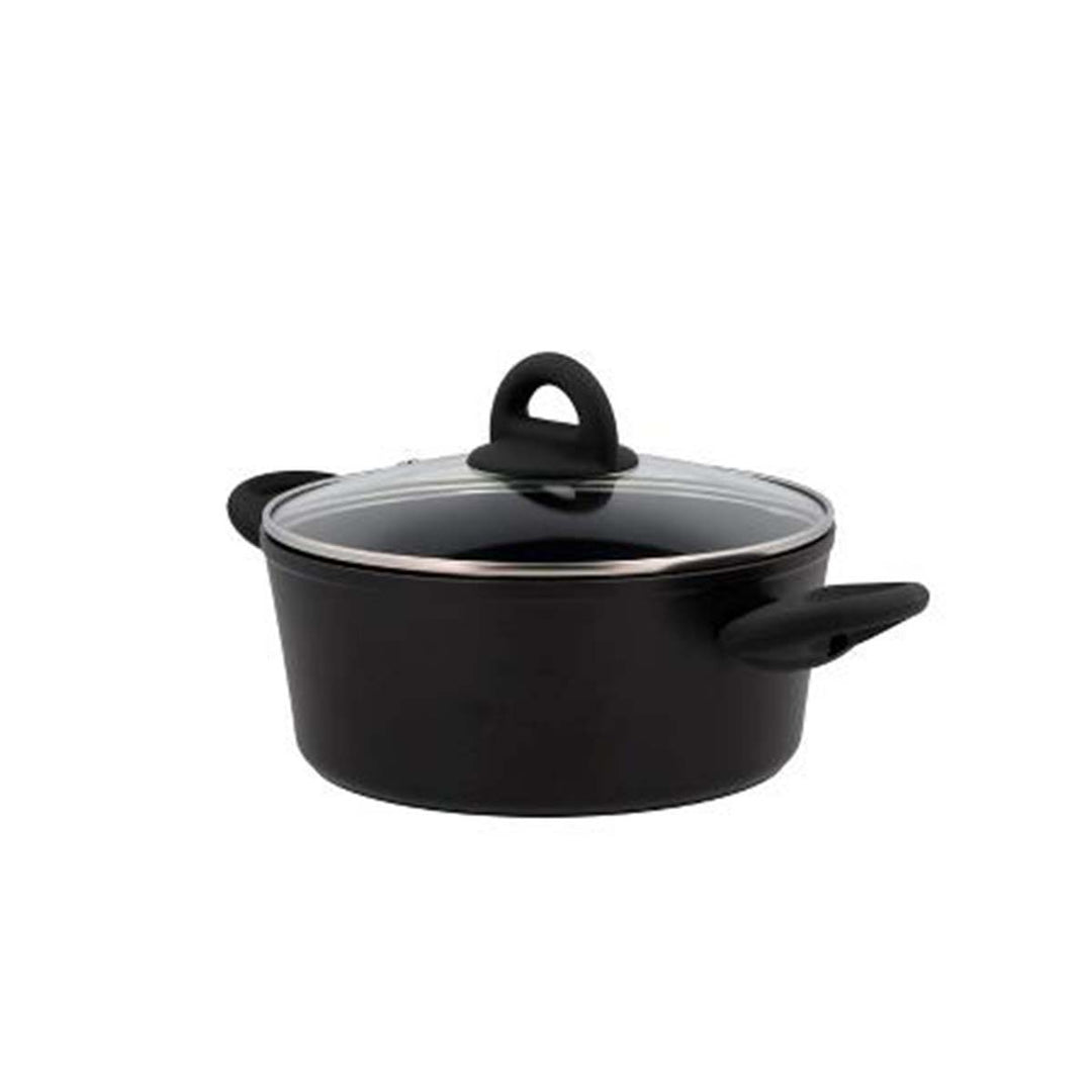 Produktbillede af Funktion Gryde med glaslåg Dia 22 x 9,5 cm 2,5 liter Sort i premium kvalitet