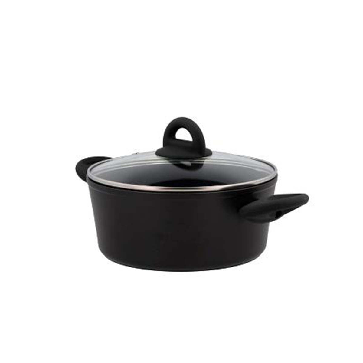 Produktbillede af Funktion Gryde med glaslåg Dia 22 x 9,5 cm 2,5 liter Sort i premium kvalitet