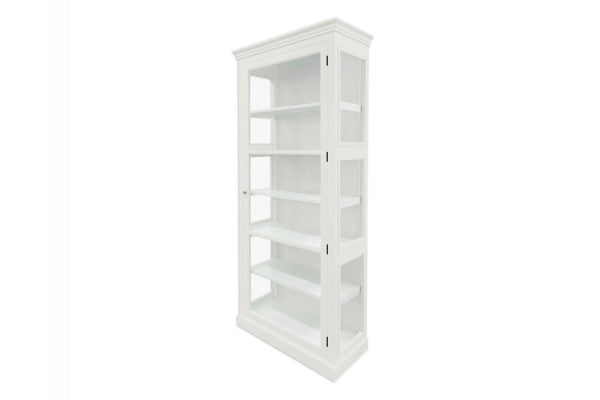 Produktbillede af Fur Vitrineskab 212x84x44 cm Hvid på tilbud i høj kvalitet