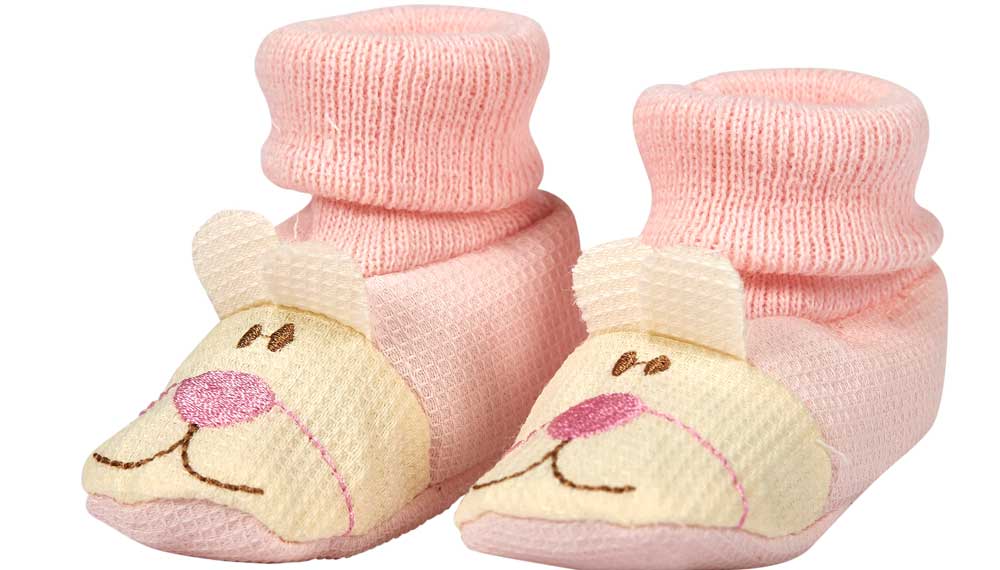 Produktbillede af Baby futter bamse med øre lyserød BSS116-310 på tilbud i høj kvalitet