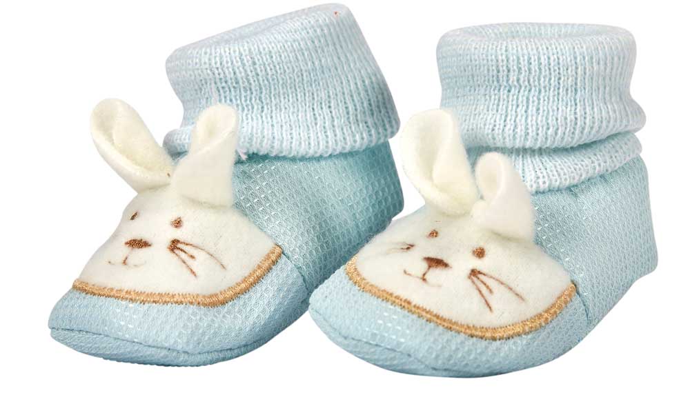 Produktbillede af Baby futter Kanin med øre blå BSS116-311 på tilbud i høj kvalitet