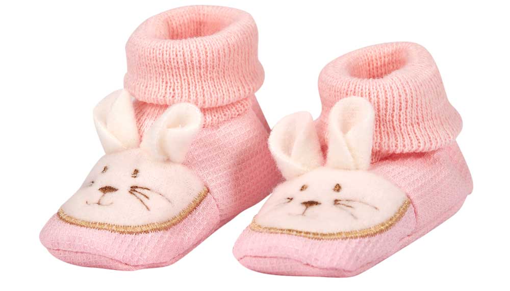 Produktbillede af Baby futter kanin med øre lyserød BSS116-310 på tilbud i høj kvalitet