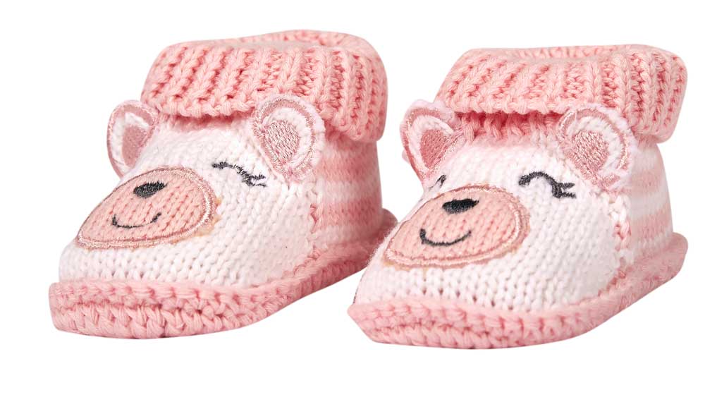 Produktbillede af Baby futter bamse lyserød BSS116-319 på tilbud i høj kvalitet