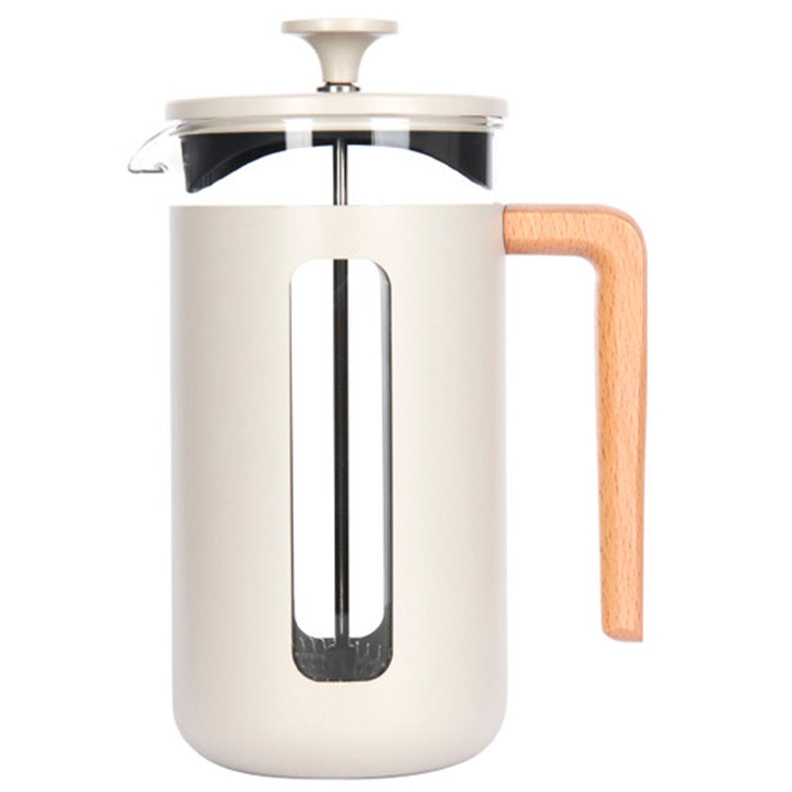 La cafeti ¨re La Cafeti ¨re Pisa Stempelkande 8 kopper, latte – frontbillede (Stempelkander)