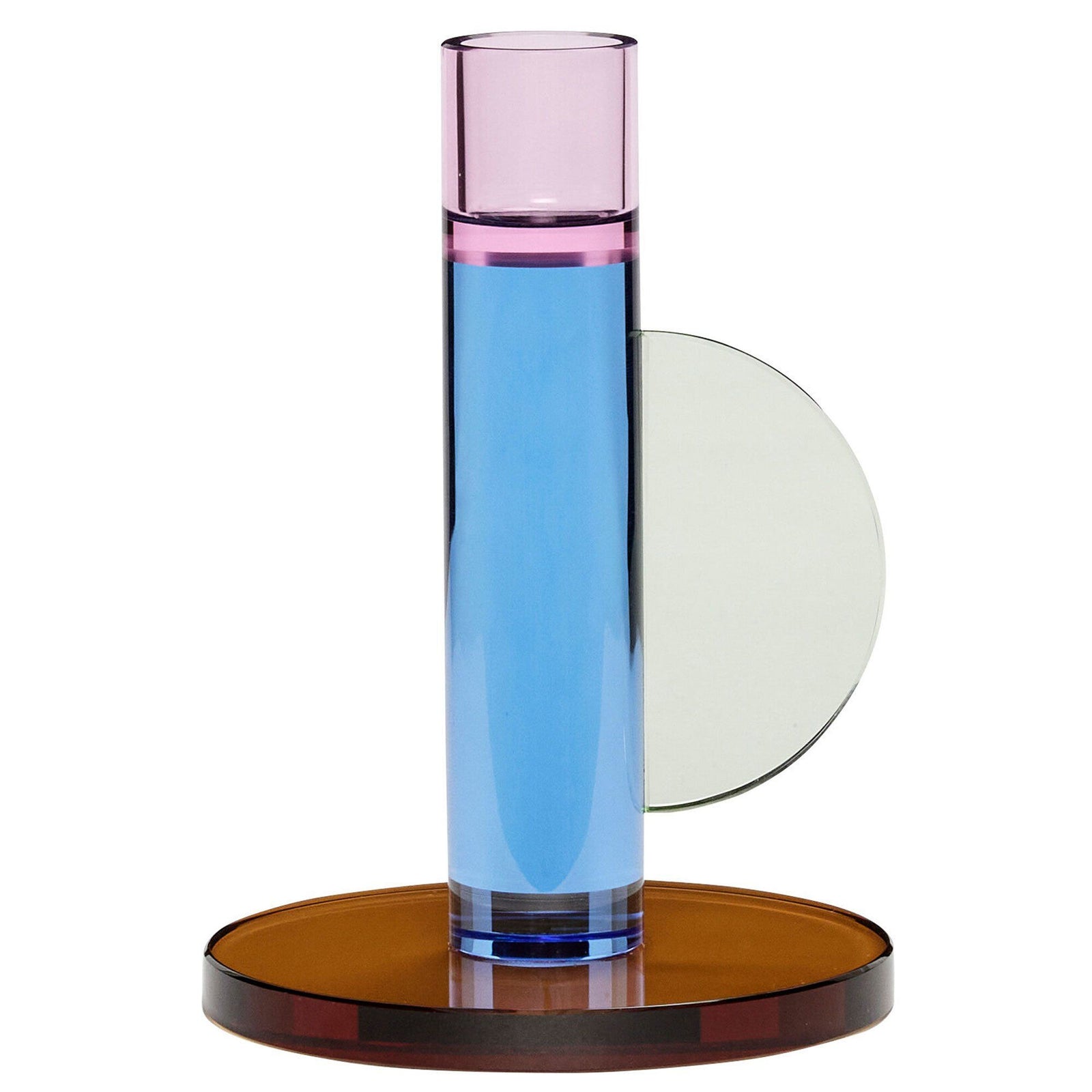 Hübsch Hübsch Astro lysestage 14 cm, blå – billede i brug (Lysestage)