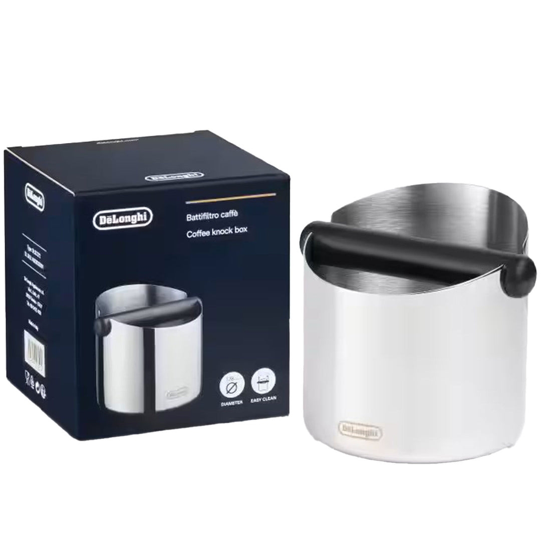 Delonghi Delonghi Knock Box beholder til kaffegrums, rustfrit stål – produktvisning (Knockbox)