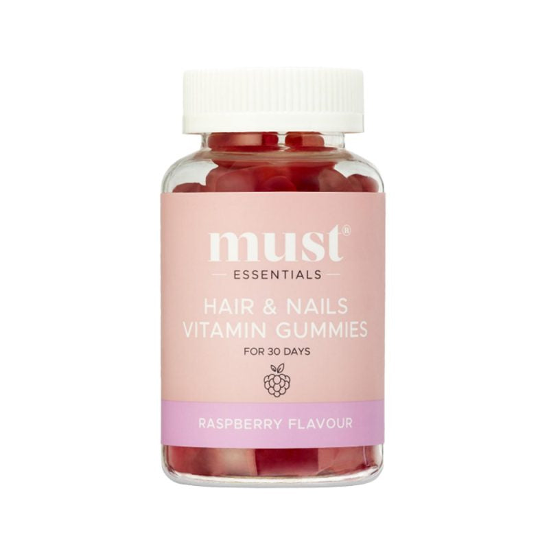 Detaljeret produktbillede af Must Essentials Vitamin Vingummi Hair & Nails 60 stk på tilbud
