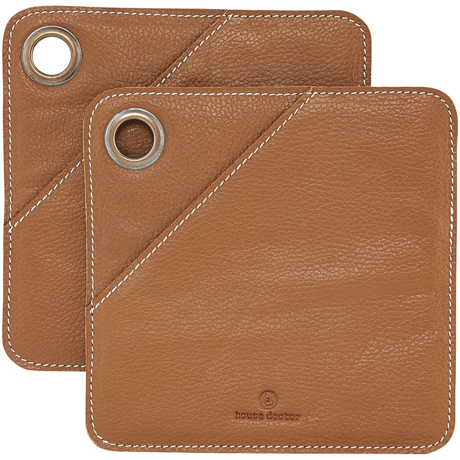 House doctor House doctor Grydelapper læder brun ❤ billede i brug i kategorien Grydelapper