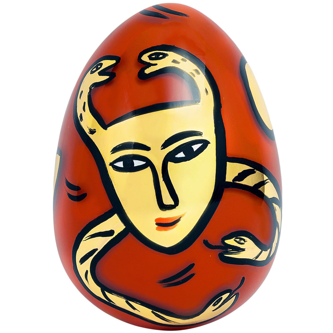 Kosta boda Kosta boda Me and My Snakes skulptur ❤ billede i brug (Skulptur)