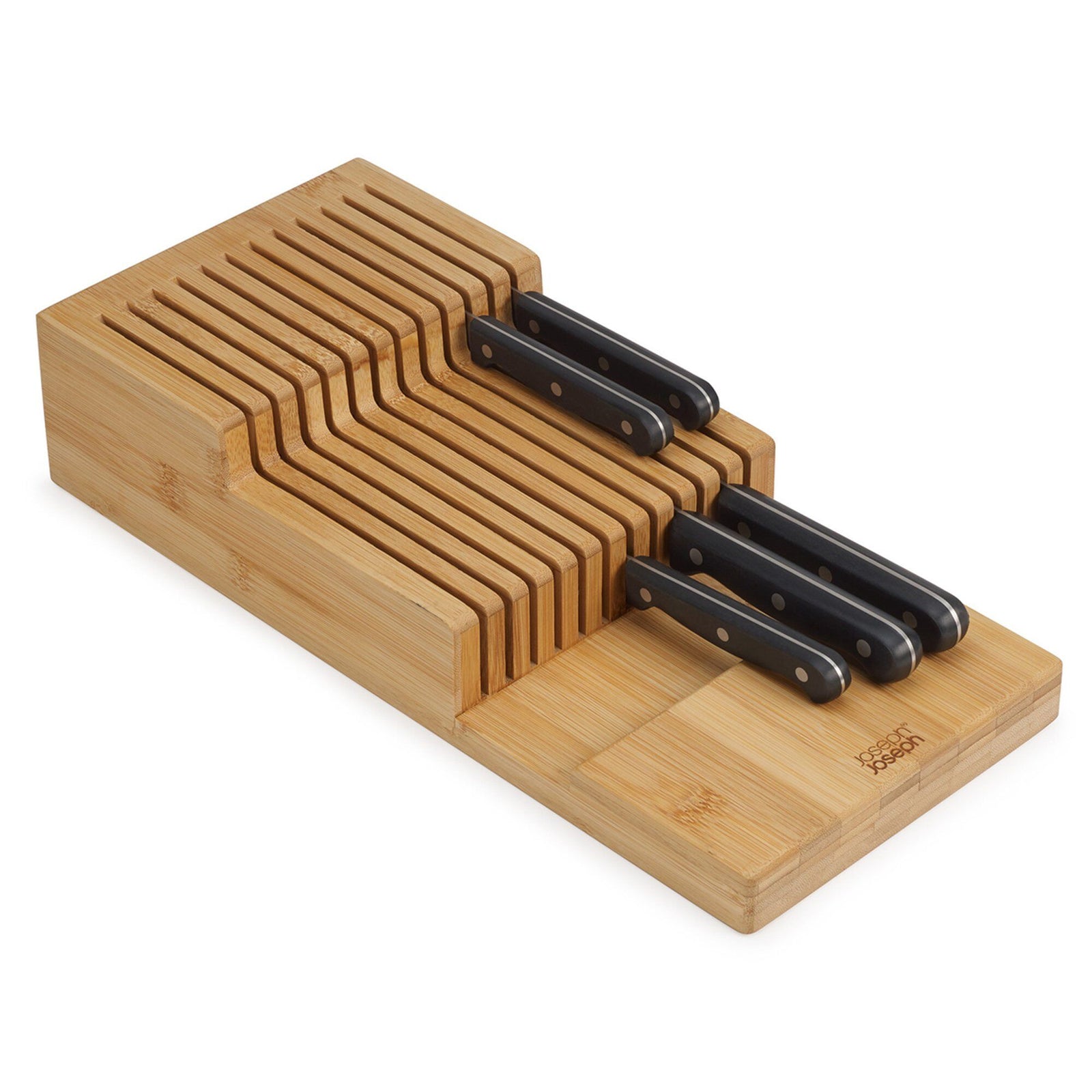 Joseph joseph Joseph joseph DrawerStore knivopbevaring til skuffe, bambus – produktvisning (Bestik)
