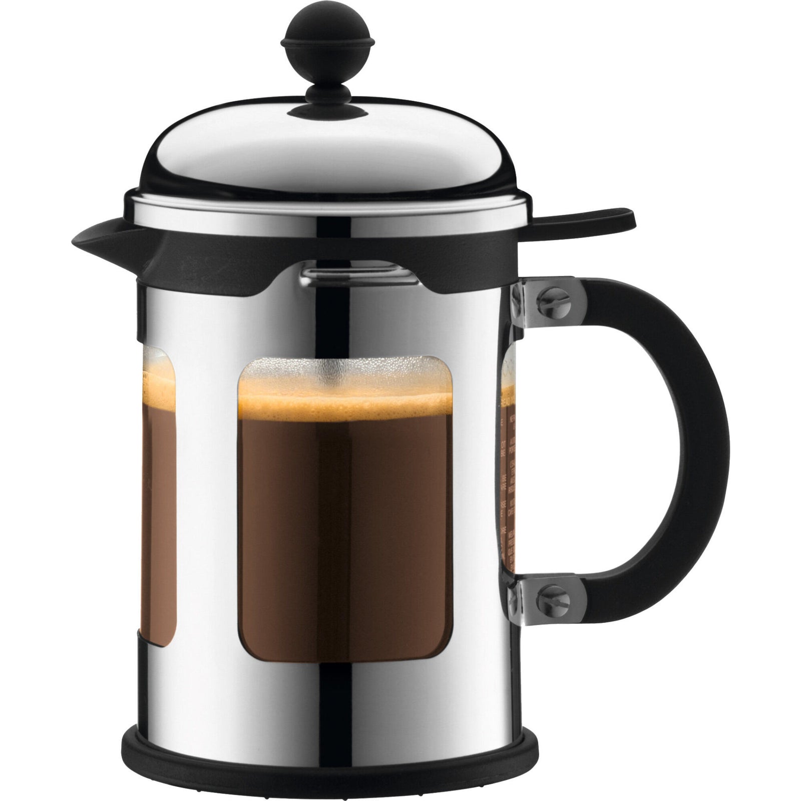 Bodum Bodum Chambord kaffebrygger 4 kopper, krom – produktfoto (Stempelkande)