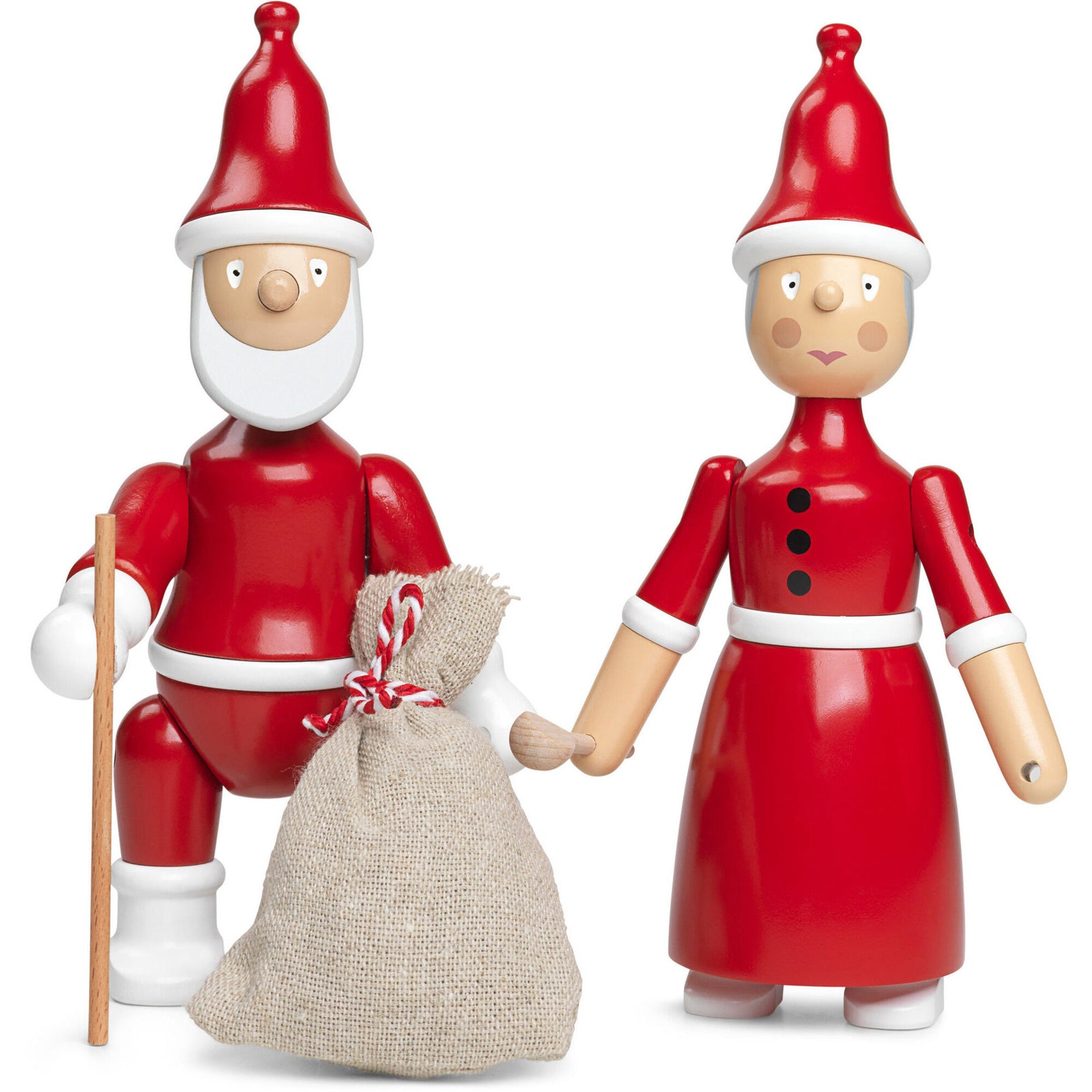 Kay bojesen Kay bojesen Jule- / Nissepar ❤ vinkelbillede (Træfigur)