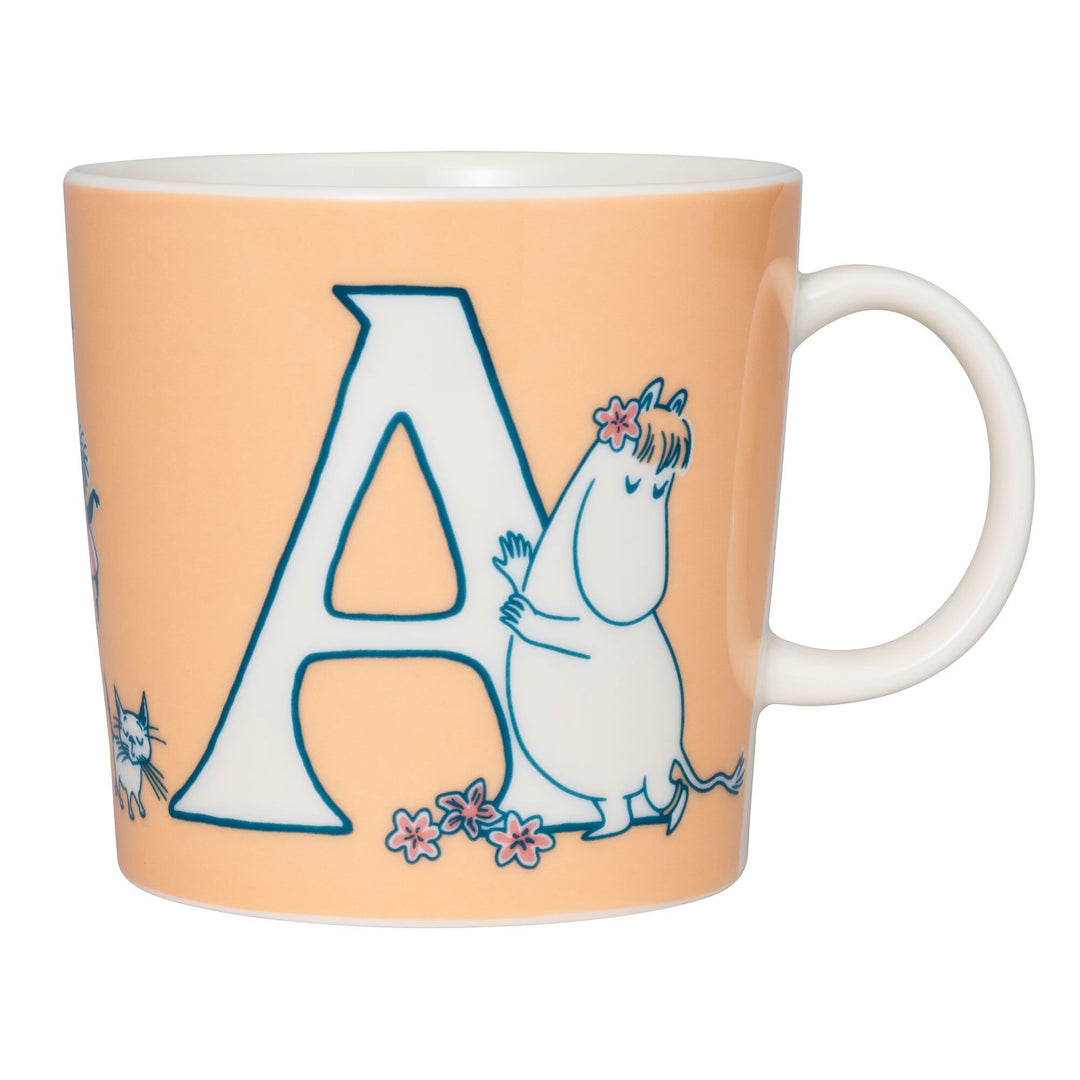 Arabia Arabia ABC Mumin krus 0,4 liter, A – vinkelbillede (Moomin)