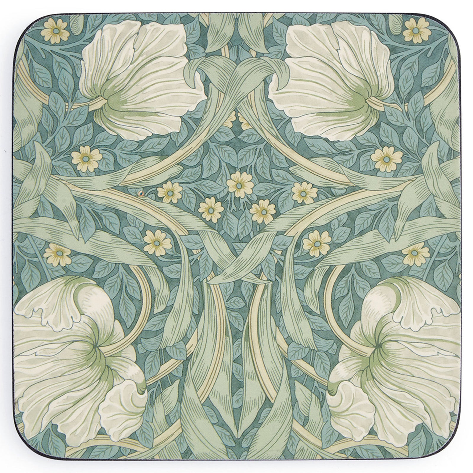 Spode Spode Morris & Co Pimpernel glasunderlag 6-pak, grøn ❤ produktfoto (Glasunderlag)