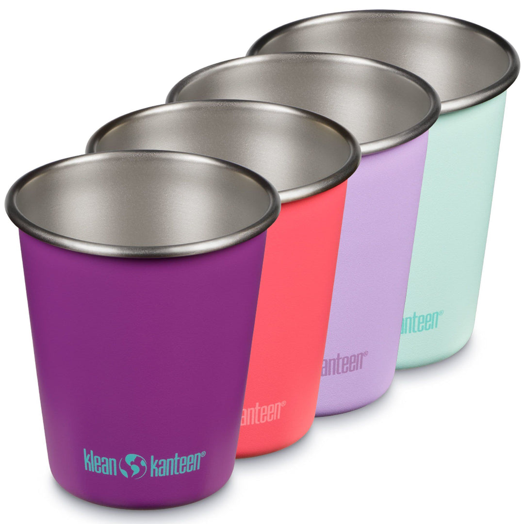 Klean kanteen Klean kanteen Kid Cup drikkekop 296 ml, butterflies, 4 stk. ❤ frontbillede (Krus)