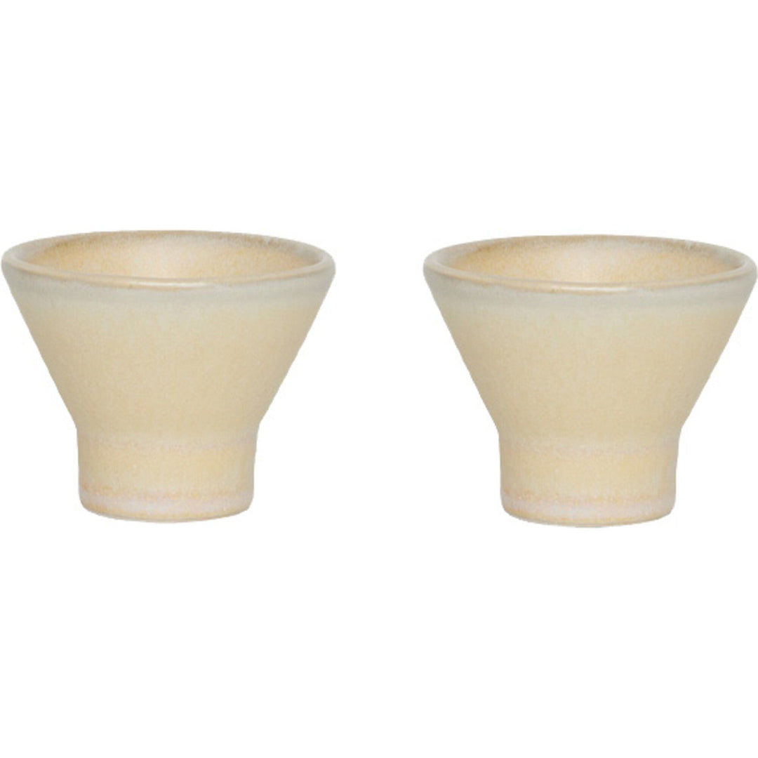 Oyoy living design Oyoy living design Yuka æggebæger 2-pack, butter – detaljebillede (Æggebægre)